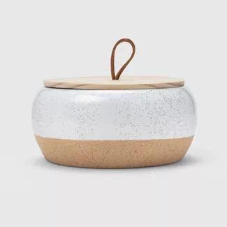 15oz Large Round Ceramic Citronella Candle White - Threshold™ | Target