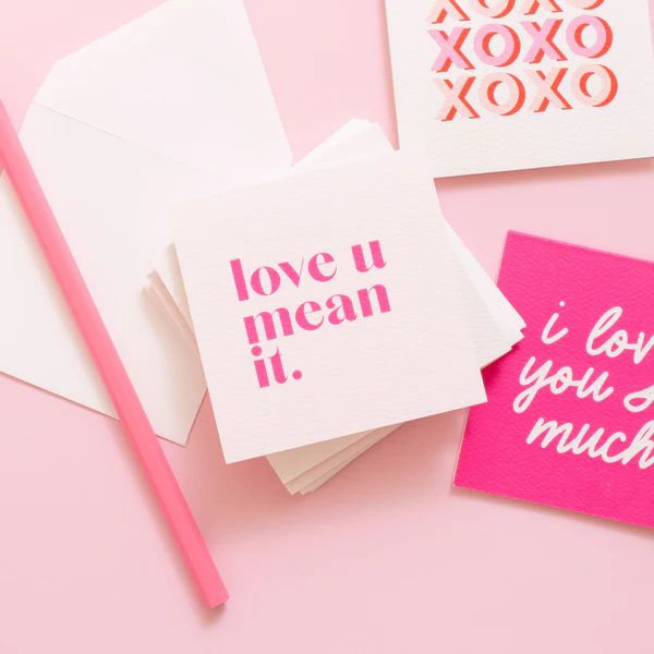 Love U Mean It Folded Enclosure Cards | Joy Creative Shop