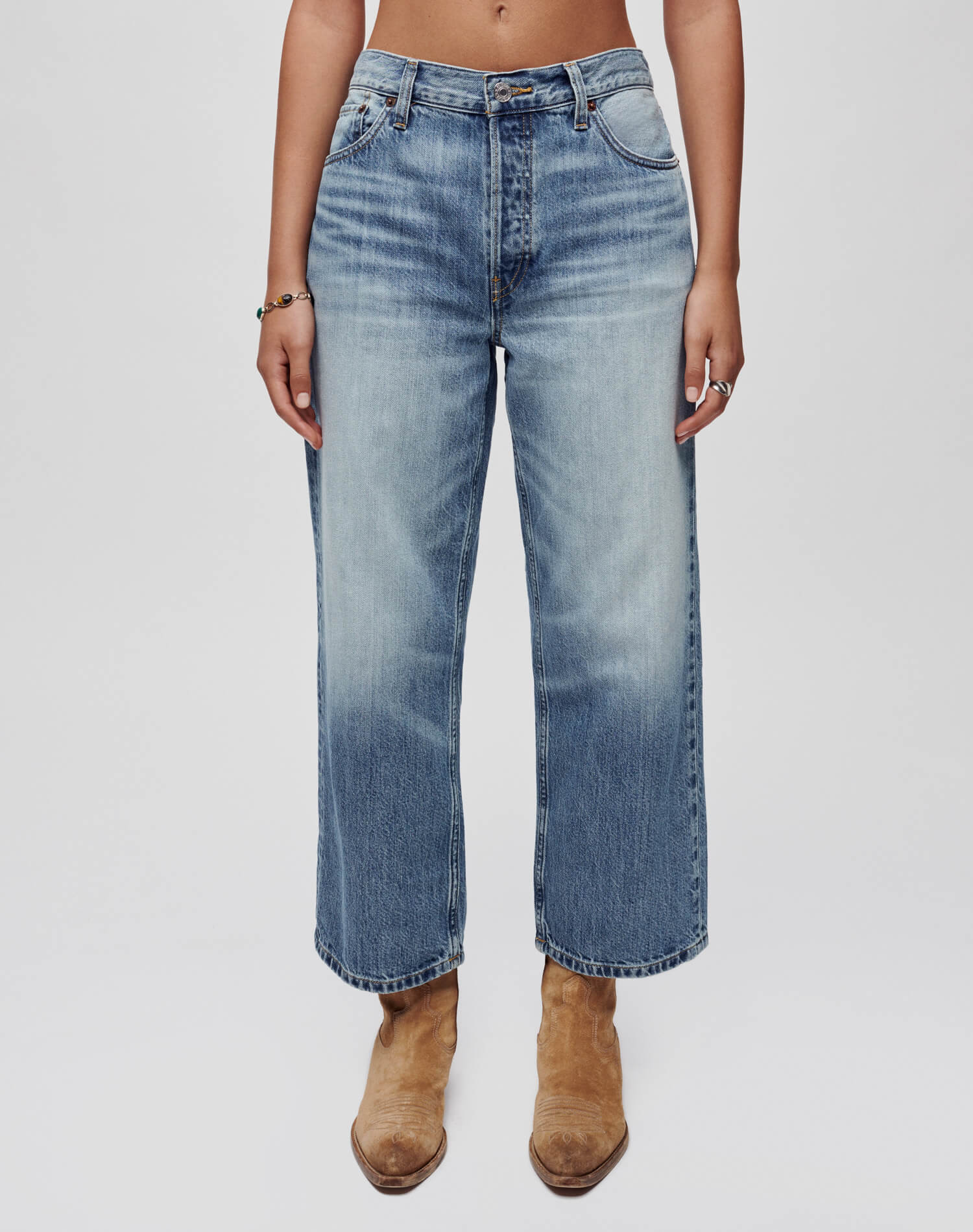 RE/DONE DENIM | Loose Crop in Vintage Flow | RE/DONE