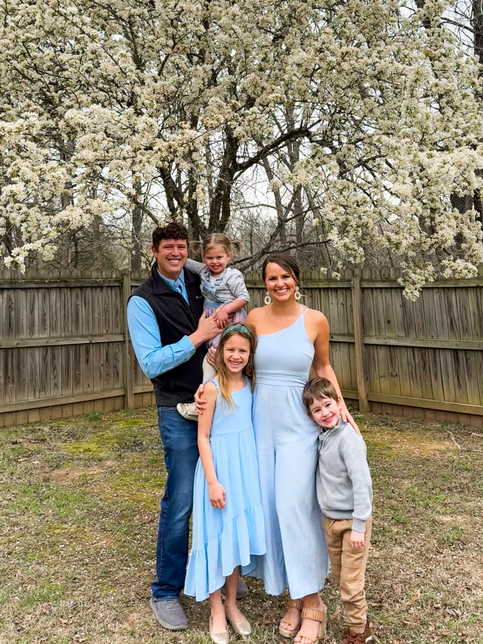 Sunday outfit! Quick snapshot before church! ⛪️

Audrey came out in her blue dress and asked if we could match her… um yes please baby girl!!! Can’t believe how well these colors went together! 🥰 

Great dresses and outfits for Spring family pictures, spring weddings, Mother’s Day, graduation, etc! 

Summer outfits, family style, spring outfits, family photos, coordinating sibling looks, Amazon fashion, women’s fashion, mom style, matching outfits, mommy and me style, wedding guest dresses 

#LTKfamily #LTKSeasonal #LTKkids