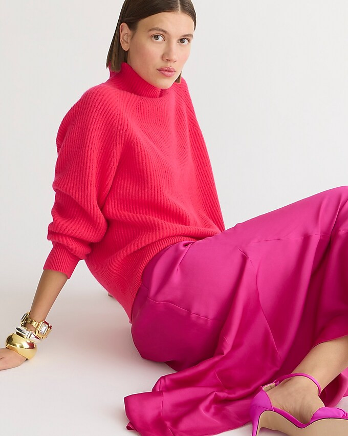 Ribbed cashmere turtleneck sweater | J. Crew US