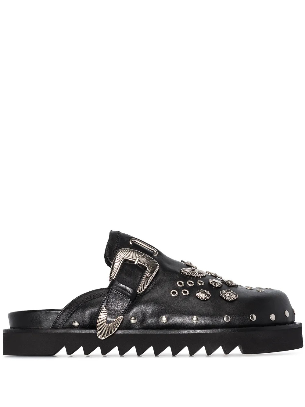 Toga Virilis Studded Slippers - Farfetch | Farfetch Global