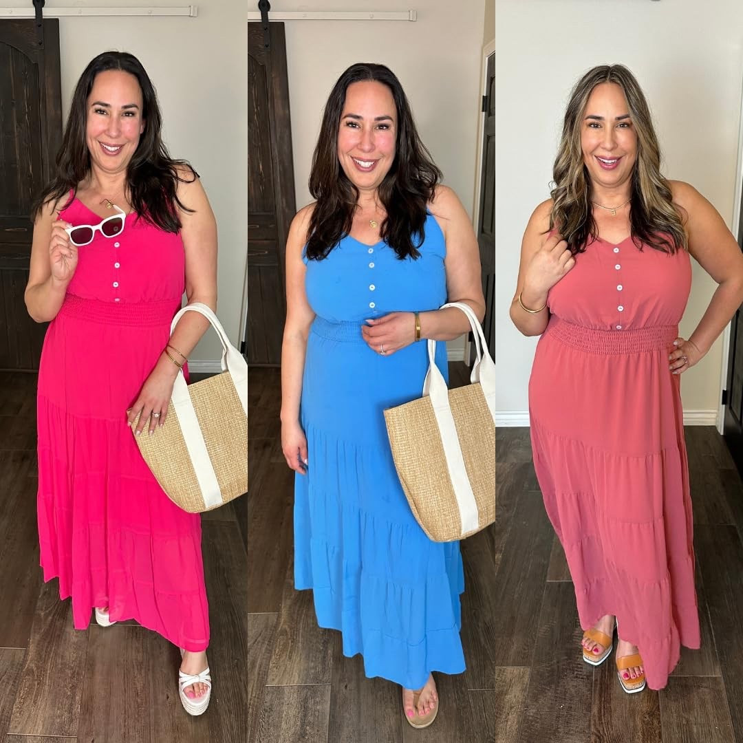 Okay, this is the spring dress of my dreams, and I do not say that without putting a lot of thought into it! Not only are the colors that this comes in absolutely beautiful, but this dress is so incredibly flattering. It seems like this dress was made for my fellow midsize girls and I’m wearing a size XL as a size 14. 
Midsize approved maxi dress, spring dress 

#LTKSeasonal #LTKMidsize #LTKOver40