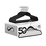 Premium Non-Slip Velvet Hangers - Space Saving Heavy Duty Slim Suit Clothes Hanger Set with 360 Degr | Amazon (US)