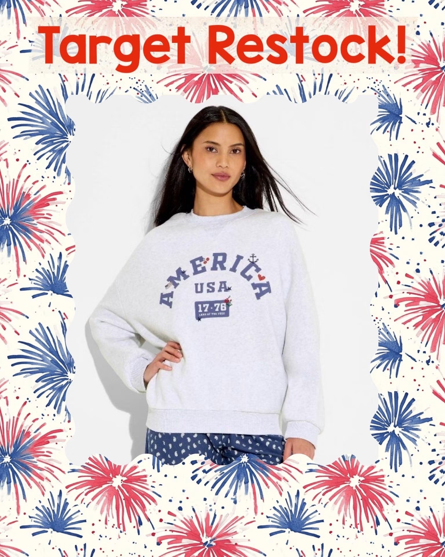 So glad Target 🎯 has been restocking some of their recent best sellers! Had to share this one since it’s been a favorite around here and it’s finally restocked after weeks of being sold out 🙌🏻 I owe and LOVE this - one of the softest sweatshirts I’ve ever put on!! Perfect for Summer 🇺🇸

#LTKSeasonal #LTKootd #LTKActive