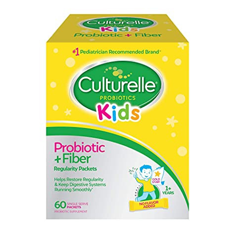 Culturelle Kids Probiotic + Fiber Packets, Ages 1+, Unflavored, 60 Count | Amazon (US)
