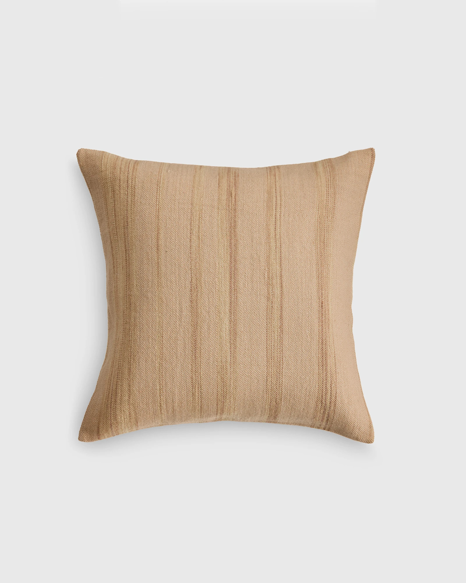 Quince | Melange Stripe Pillow Cover in Soft Blush, Size 20x20, Wool | Quince