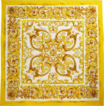 Dolce&Gabbana Majolica Print Cotton Scarf | Nordstrom | Nordstrom