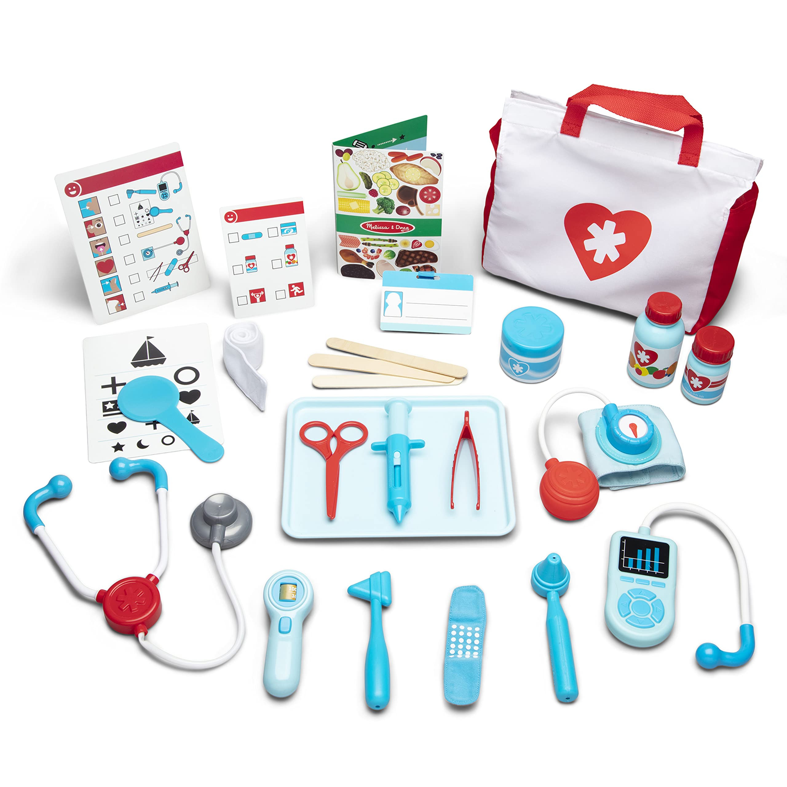 Melissa & Doug Kit Get Well Doctor de 25 piezas, juego de doctor para niños pequeños, juguetes ... | Amazon (US)