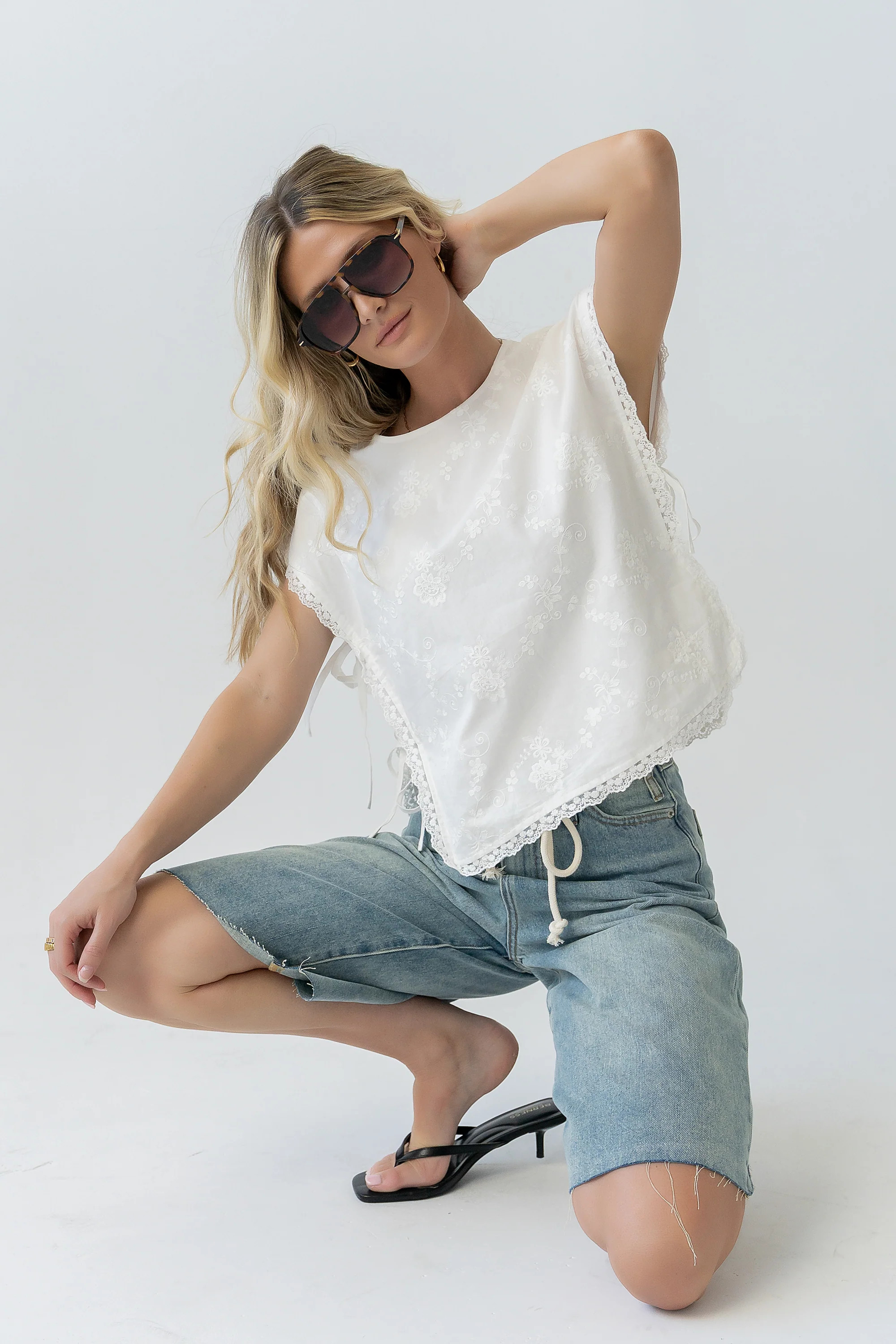 Cassidy Embroidered Top | Böhme US