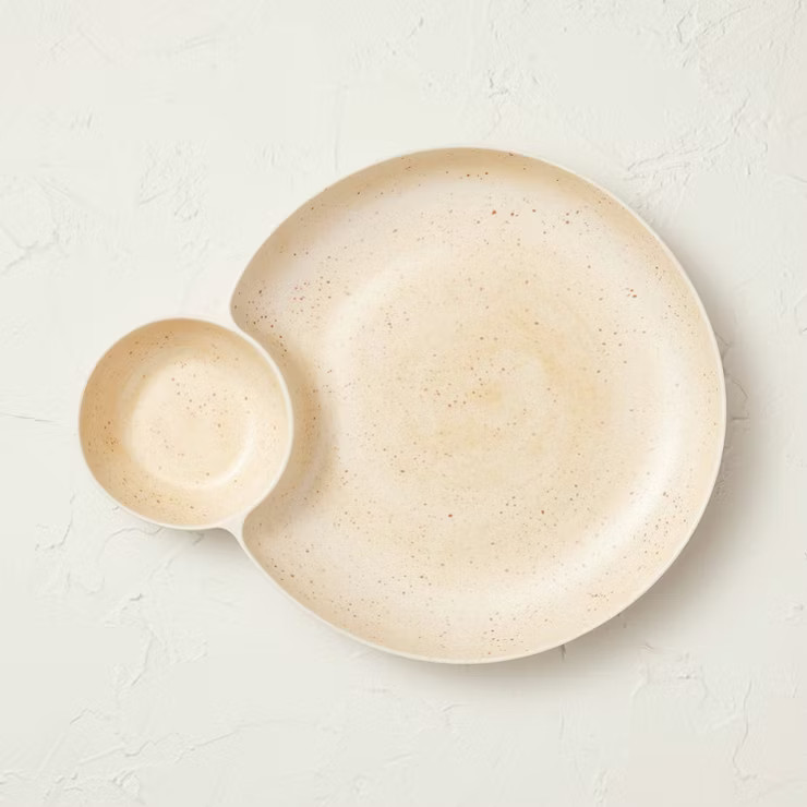 125oz Melamine Sectioned Serving Bowl White - Opalhouse™ designed with Jungalow™ | Target