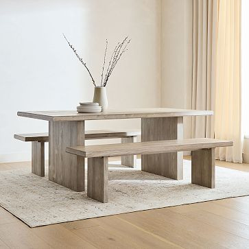 Santa Rosa Plank Dining Table (76", 90") | West Elm (US)
