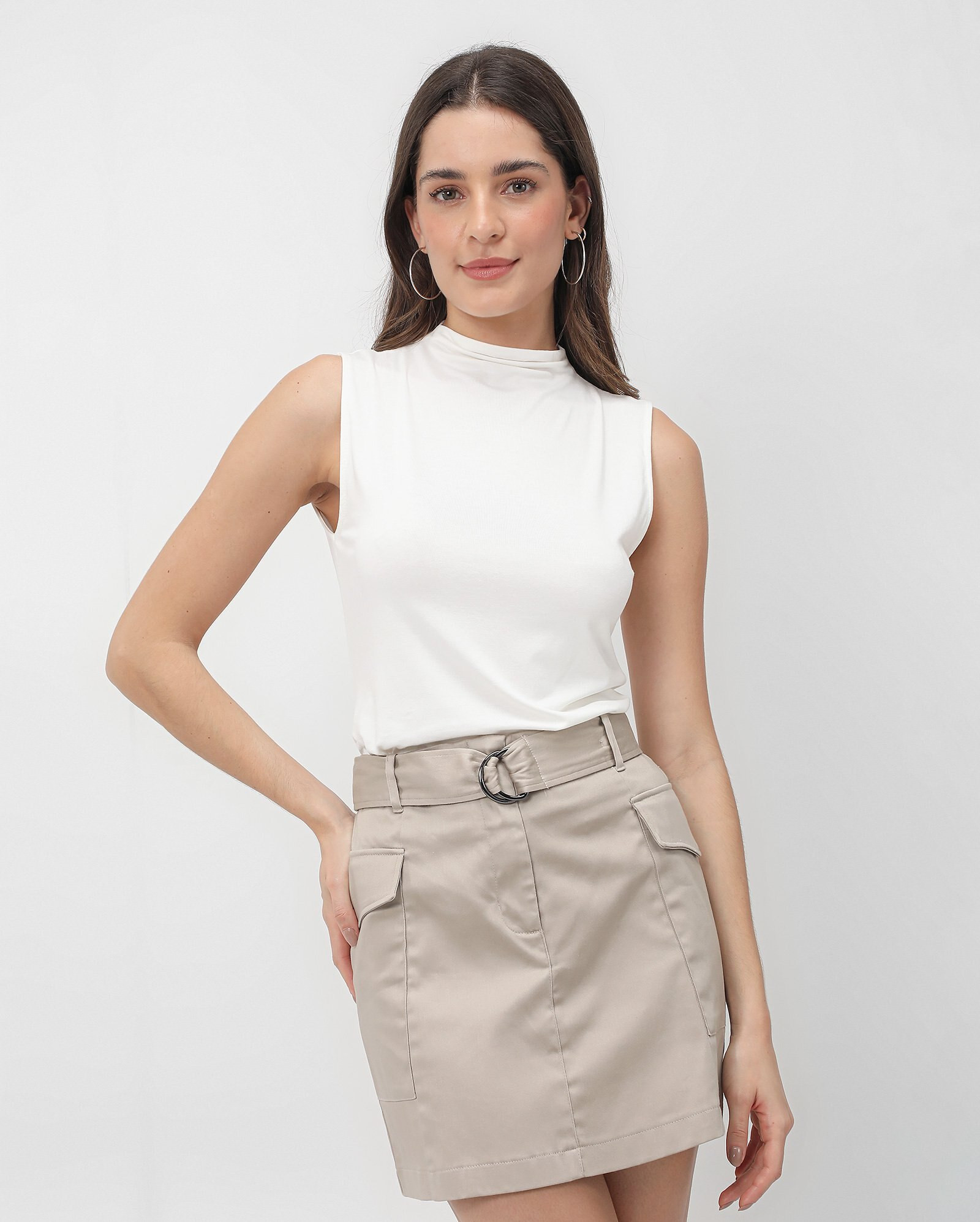 Regata feminina em viscose off-white | AK by Riachuelo | Riachuelo (BR)