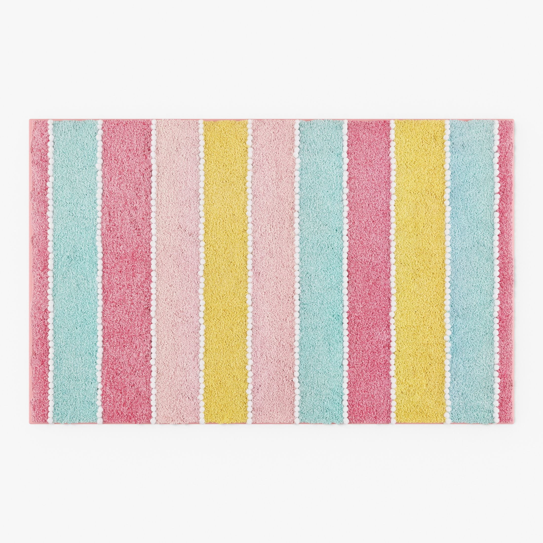 Mainstays Kids Rainbow Stripe Bath Rug, 32" x 20" - Walmart.com | Walmart (US)
