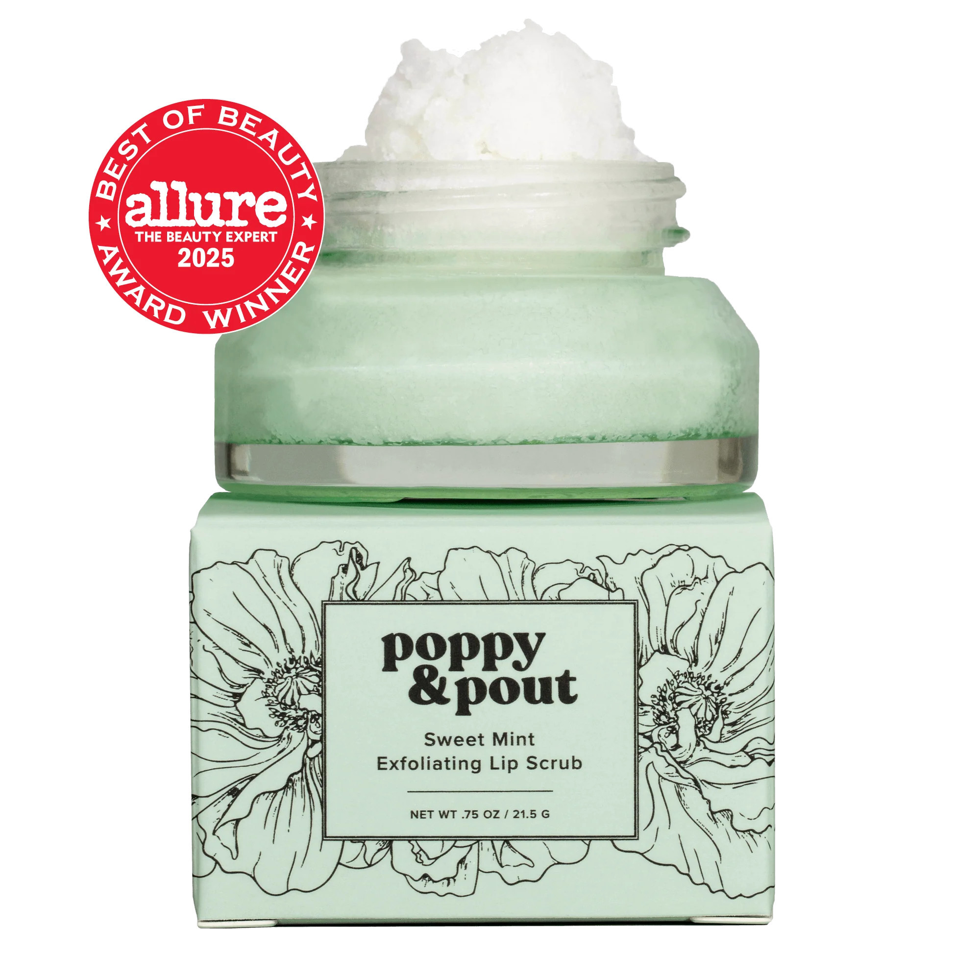 Lip Scrub, Original, Sweet Mint | Poppy & Pout