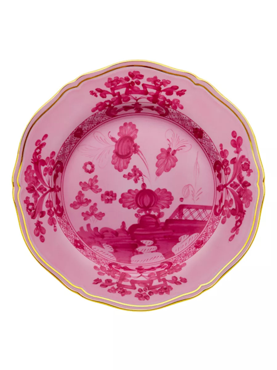 Oriente Italiano Gold-Rimmed Plate Collection - Porpora - Size Bread Plate | Saks Fifth Avenue