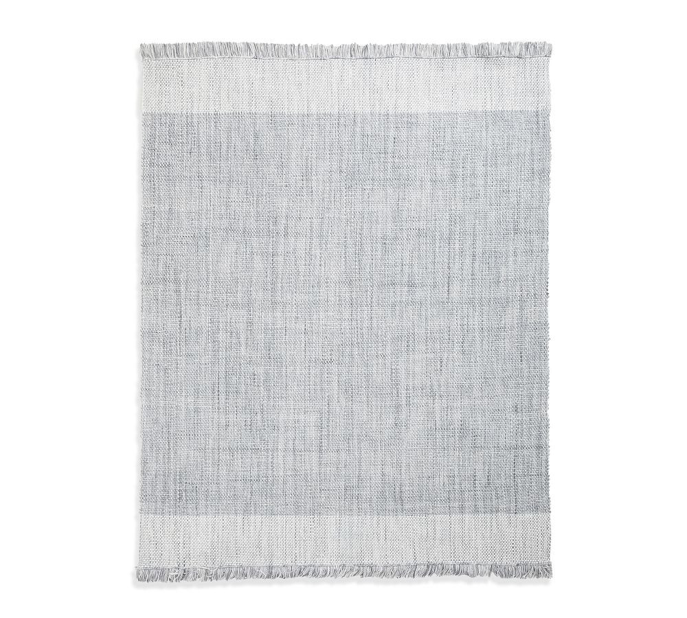Kian Indoor/Outdoor Rug, 8' x 10', Chambray | Pottery Barn (US)