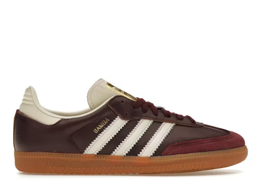 adidas Samba OG Maroon Gold Metallic (Women's) | StockX