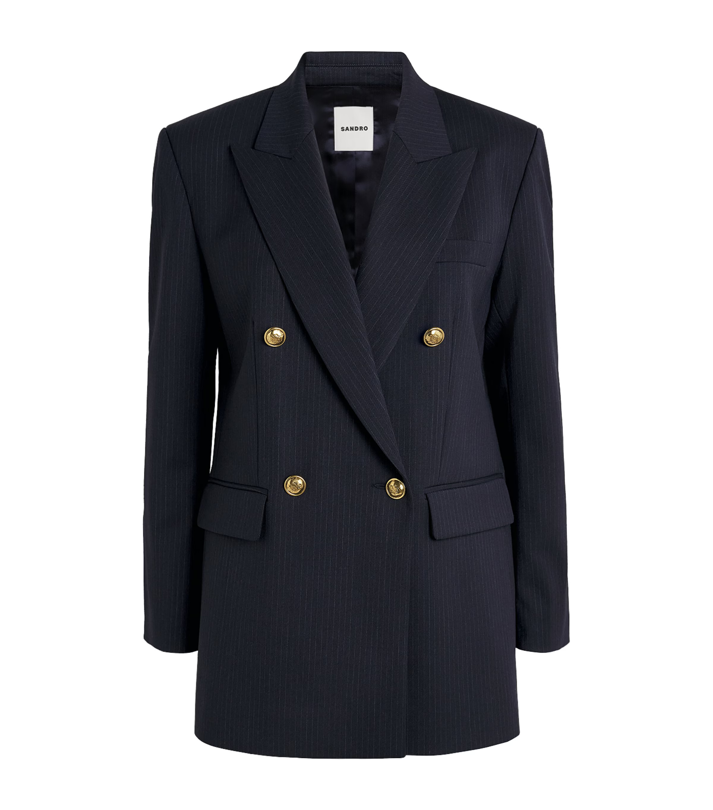 Sandro Paris Wool-Blend Double-Breasted Blazer | Harrods (US)