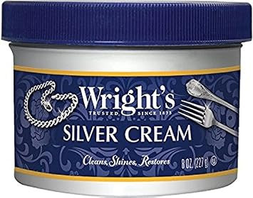 Wright's Silver Cleaner and Polish Cream - 8 Ounce - Ammonia Free - Gently Clean and Remove Tarni... | Amazon (US)
