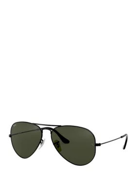 Ray-Ban Women's Original Aviator 58 mm Sunglasses, Black | Belk