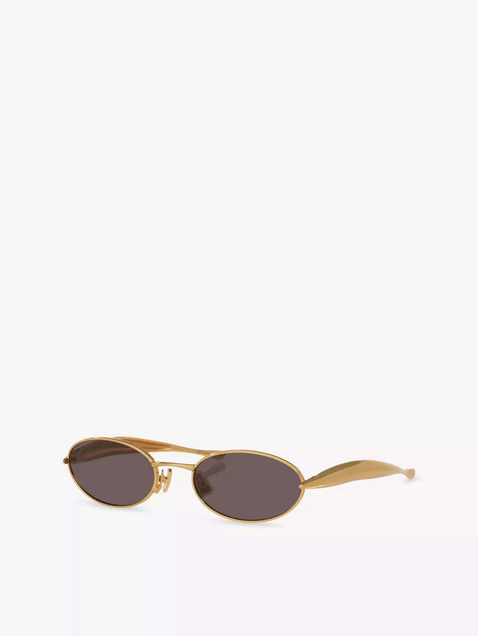 BV1386S Sardine Oval-Frame Metal Sunglasses | Selfridges