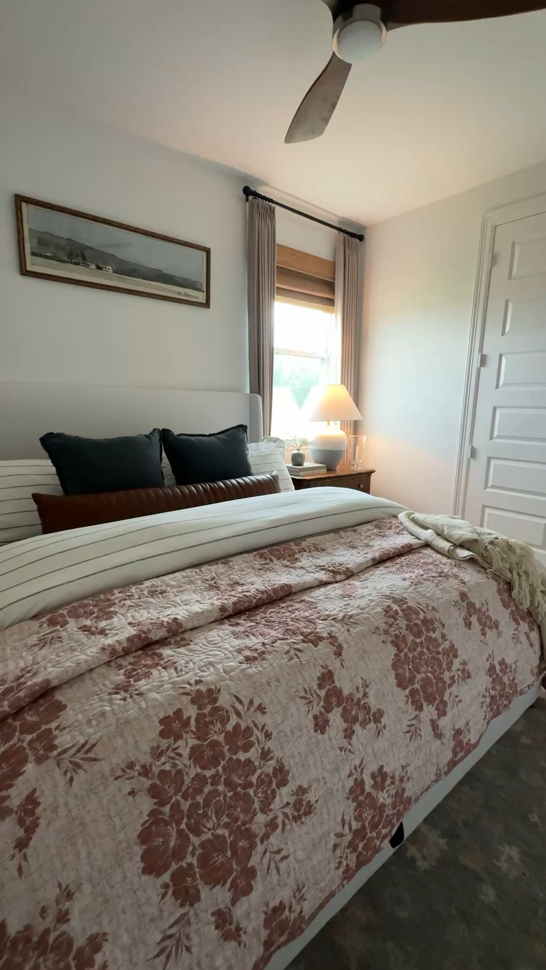 Guest bedroom, storage bed, @Wayfair , curtain, rug, bamboo motorized shades, bedding, home decor, modern farmhouse. Bedroom styling. ￼

#LTKmomlife #LTKHome #LTKdayinmylife