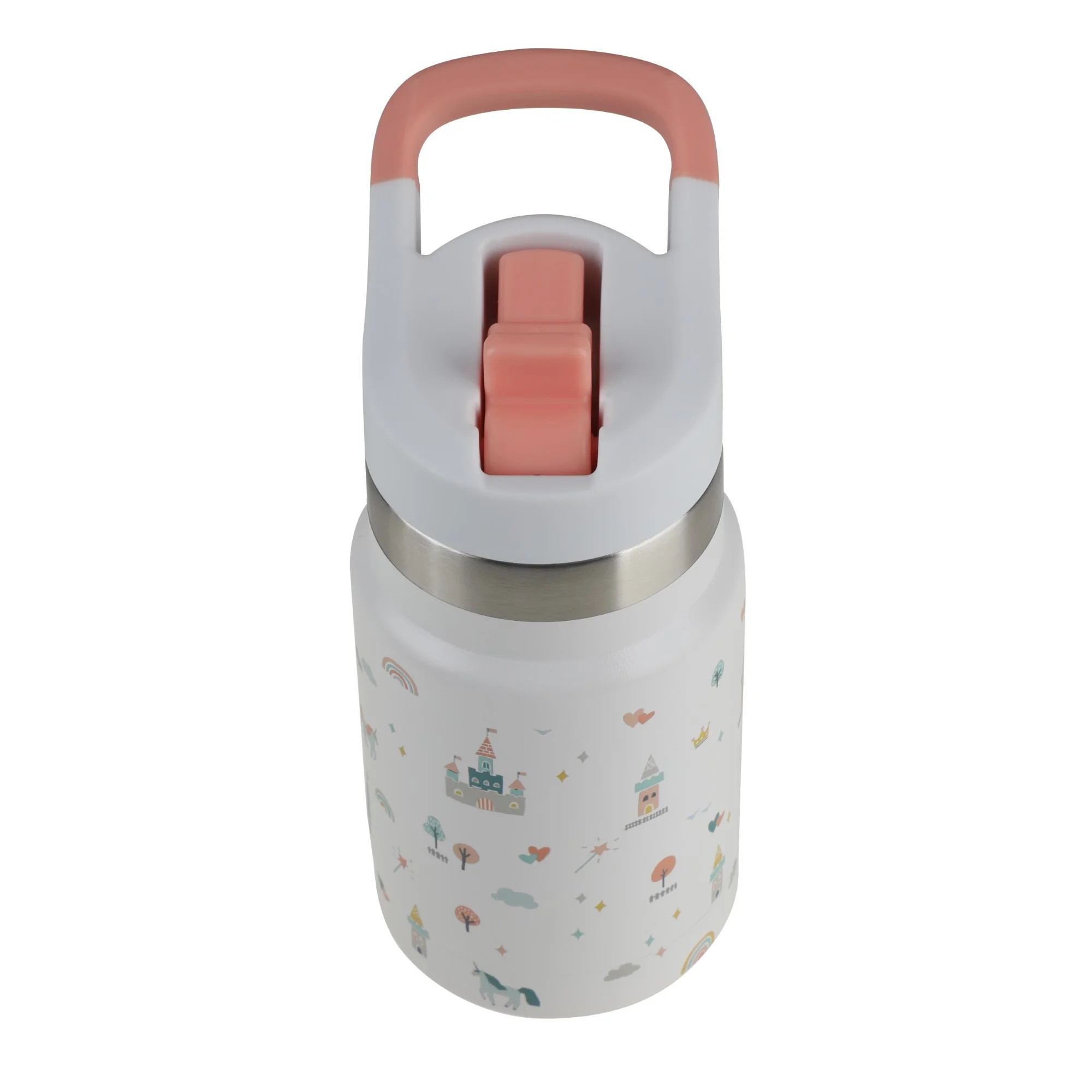 Ozark Trail 12 oz Double Wall Stainless Steel Kid's Bottle, Castle print | Walmart (US)
