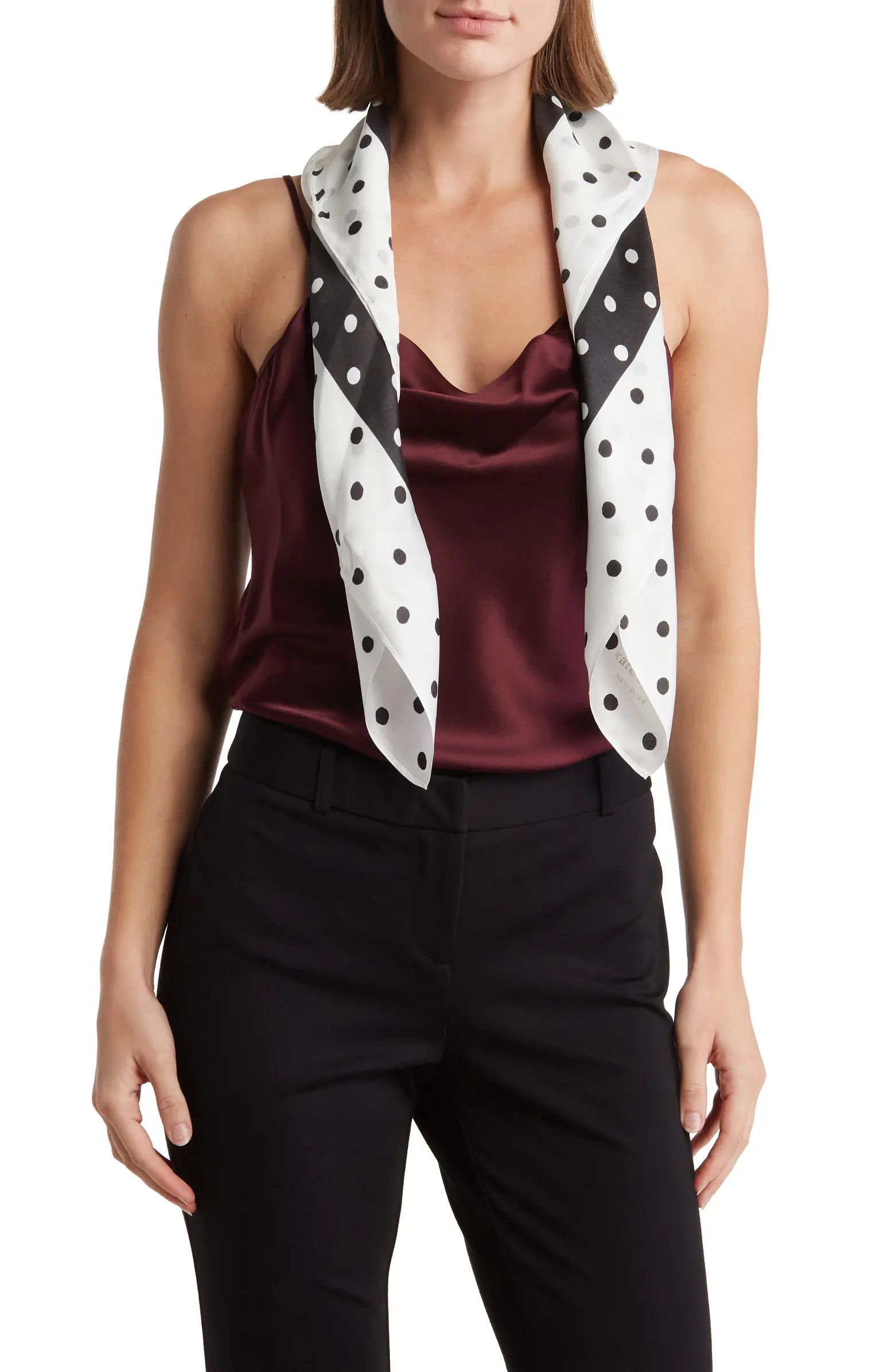 painterly dot silk scarf | Nordstrom Rack