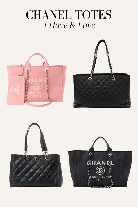 Chanel totes I have and love! Chanel bag, tote bag, mom bag, travel bag 

#LTKstyletip #LTKitbag