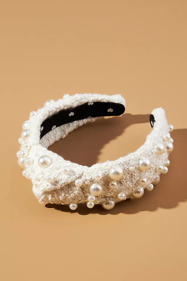 Lele Sadoughi Knotted Pearl Headband | Anthropologie (US)