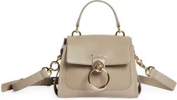 Mini Tess Leather & Suede Top Handle Bag | Nordstrom