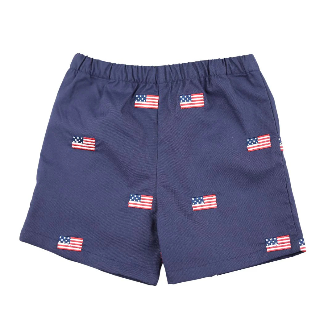 Patriotic Flag Print Shorts Set | The Bella Bean