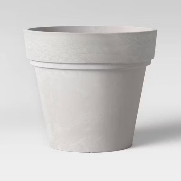 Recycled Double Lip Planter Gray - Threshold™ | Target
