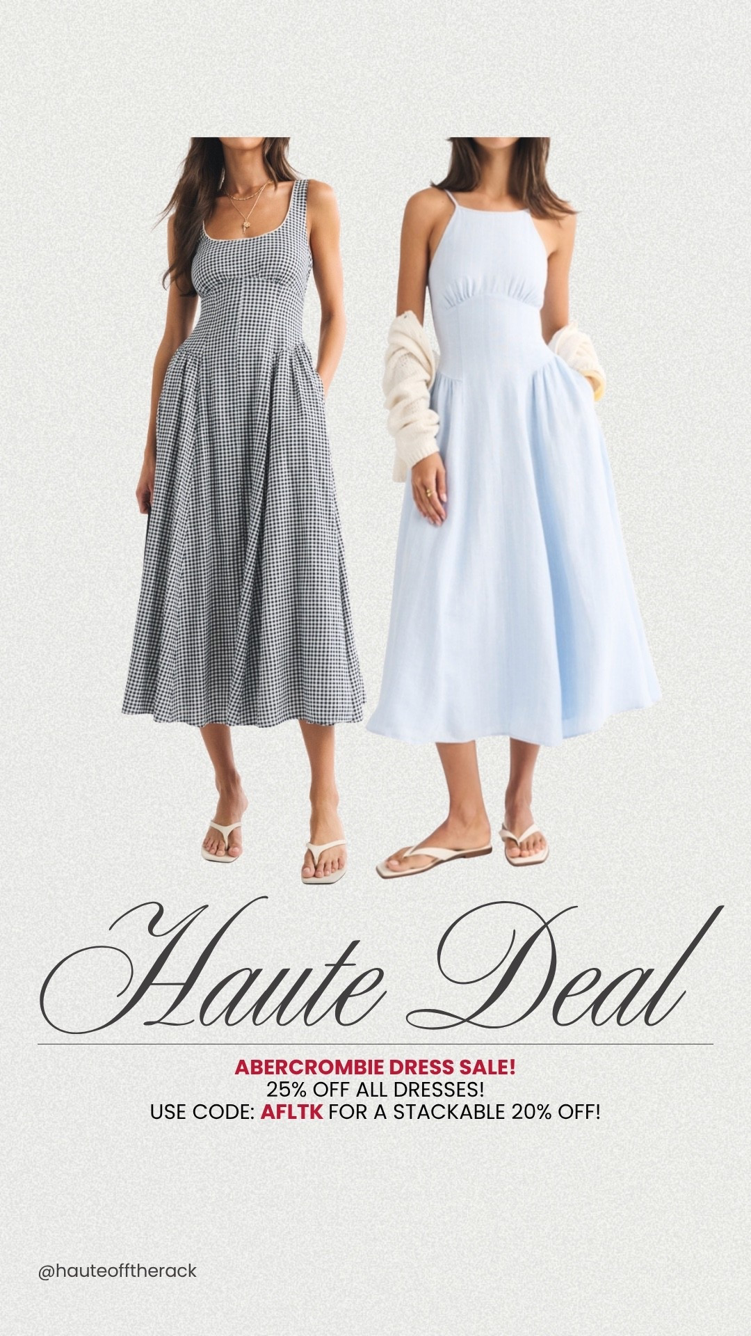 Dress sale alert! All dresses are currently 25% OFF at @abercrombie + an extra 20% OFF with code: AFLTK

#LTKxAbercrombie #LTKSaleAlert