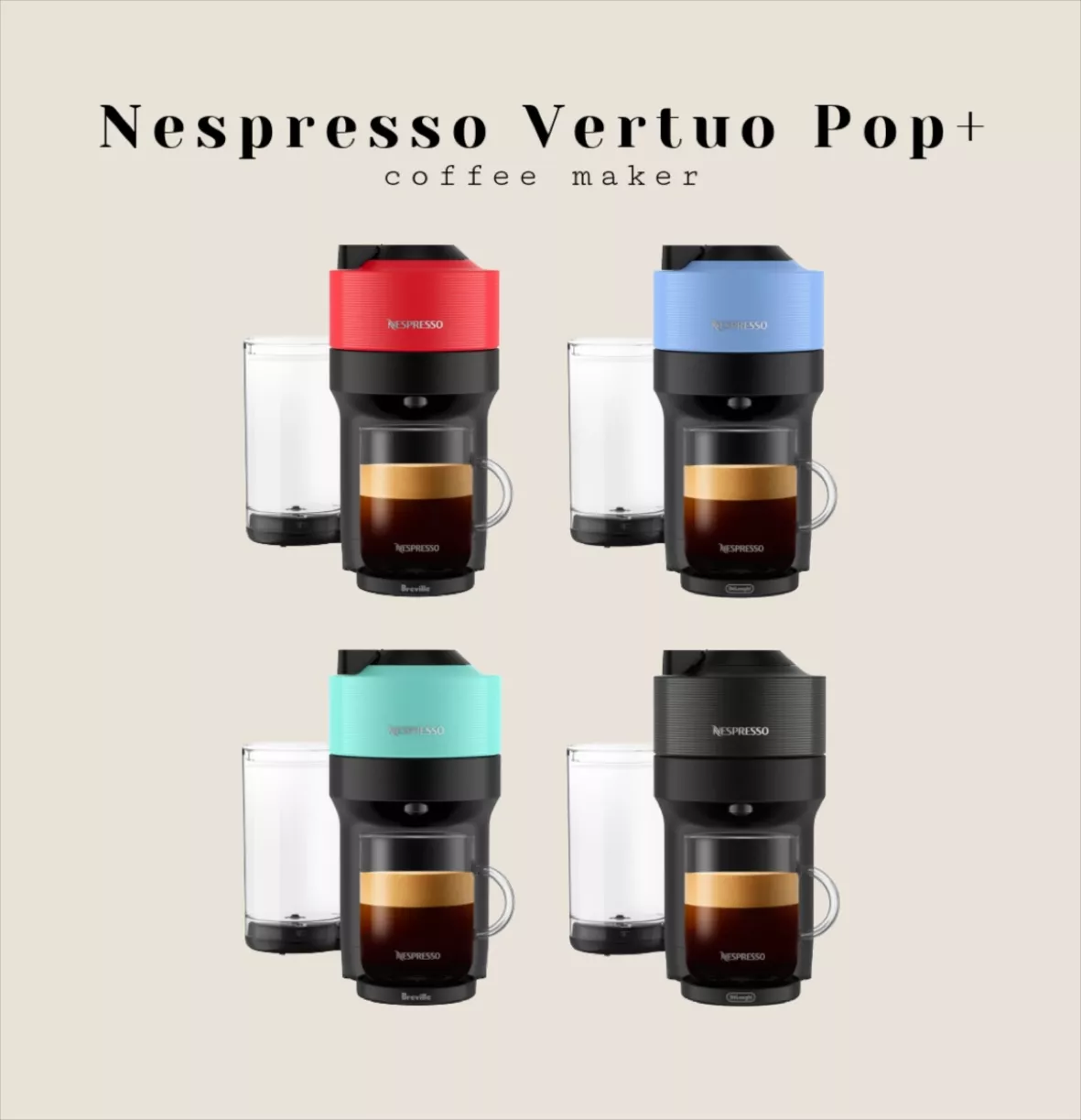 Nespresso Vertuo Next Bundle Coffee Maker And Espresso Machine By Breville  - Red : Target