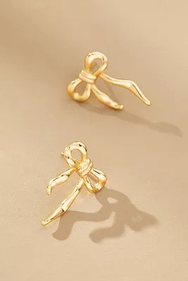Thick Bow Post Earrings | Anthropologie (US)