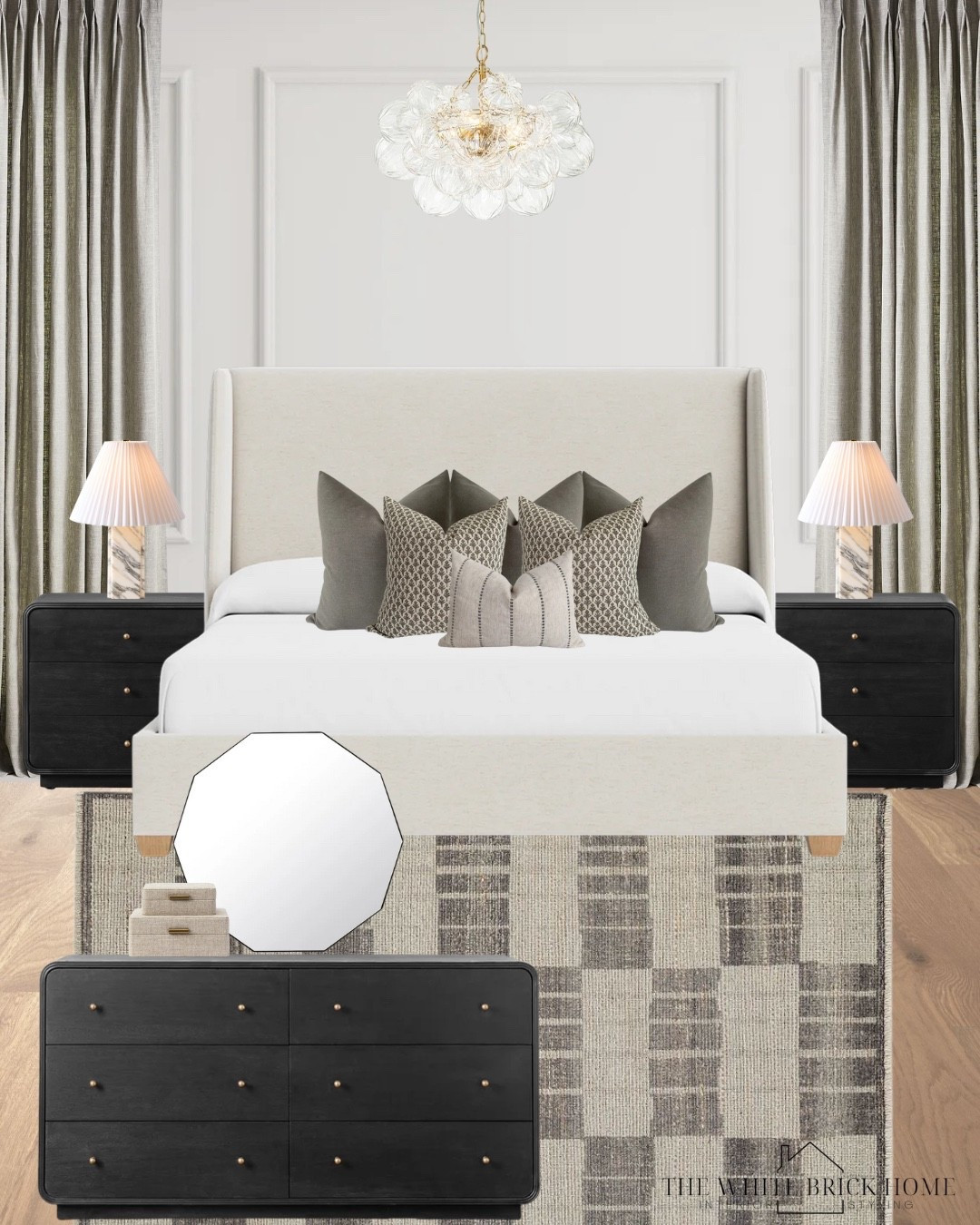 A neutral bedroom idea with tons of texture and modern lighting options! 

Bed, bedroom, bedroom decor, bedroom ideas, bedroom furniture, bedroom area rug, rug, chandelier, wall mirror, bubble chandelier, dresser, nightstand, table lamp, curtains, throw pillows, home decor, bedroom design, bedside lamp, bedroom furniture, McGee and co, pottery barn, Wayfair 

Follow my LTK @thewhitebrickhome on the @shop.LTK app to view this post and get my exclusive app-only content!

#liketkit #LTKStyleTip #LTKSaleAlert #LTKHome
@shop.ltk
https://liketk.it/5ojXp

#LTKHome #LTKStyleTip #LTKSaleAlert