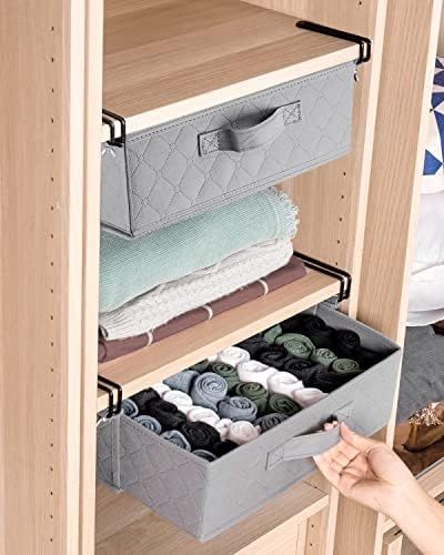 Closet Organizers and Storage, Closet Underwear Drawer Organizer, Under Shelf Pullout Drawer, Han... | Amazon (US)