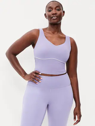 StudioSmooth Seamed Longline Top | Old Navy (CA)