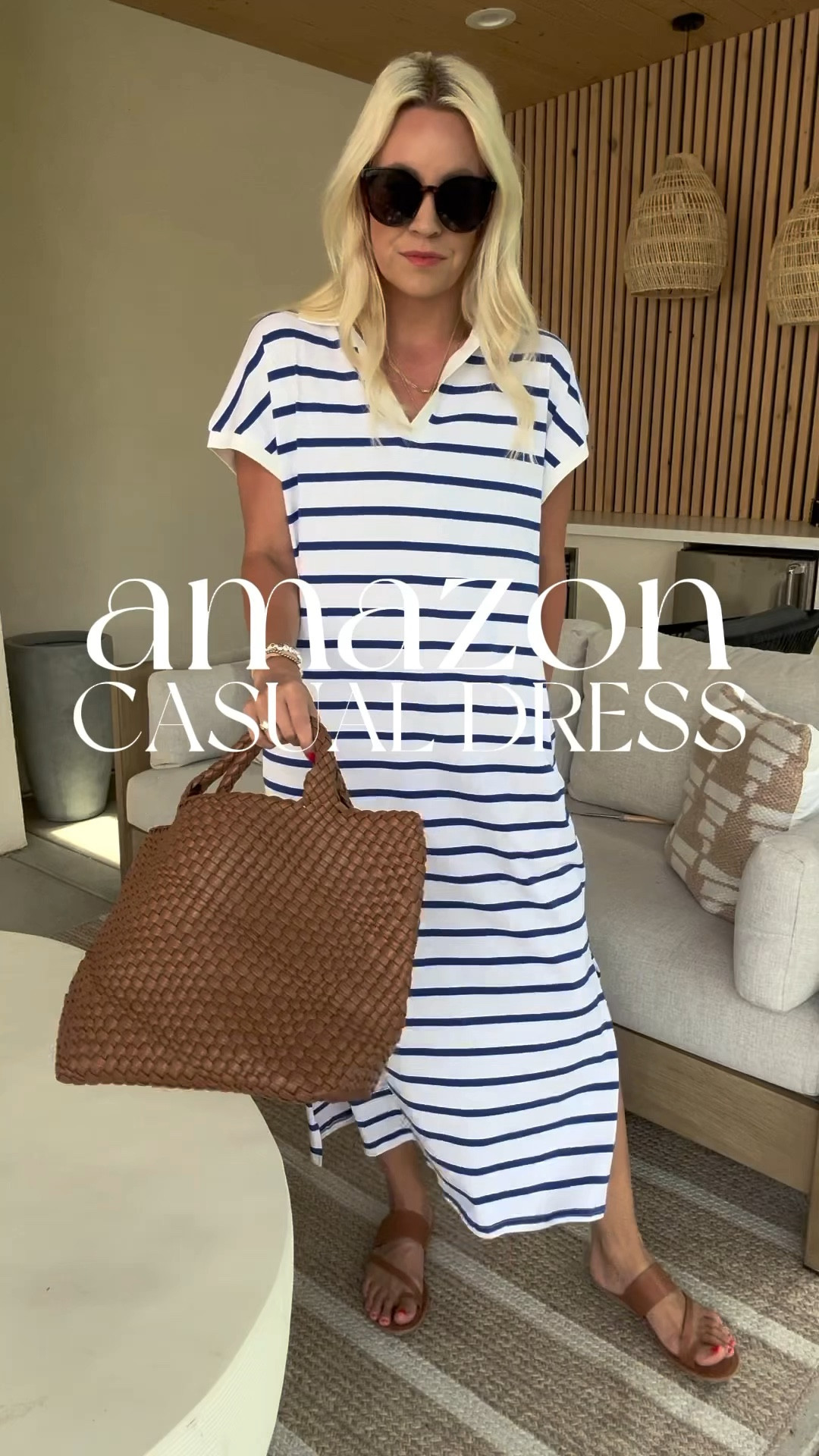 Amazon dress that is made for summer. It has a stretchy fabric, and pockets. Longer length and comes in several colors. I am wearing a size medium. Try on will be up in stories too!
.
#fyp #amazon #amazonfashion #grwm #grwmreel #summer #fashion #style #momstyle #momfinds #easy .#summer #outfit

#LTKFindsUnder100 #LTKSaleAlert #LTKFindsUnder50