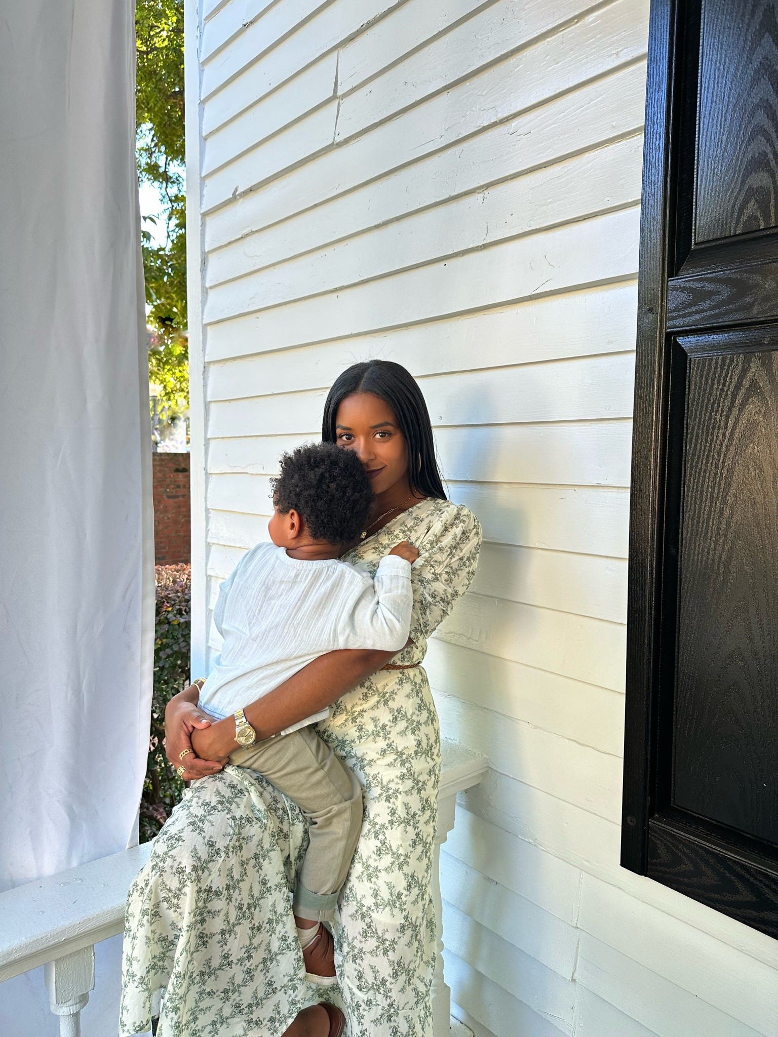 Baybala Green Dress, White Top, & Green  Pants, Mom & Toddler m

#LTKstyletip