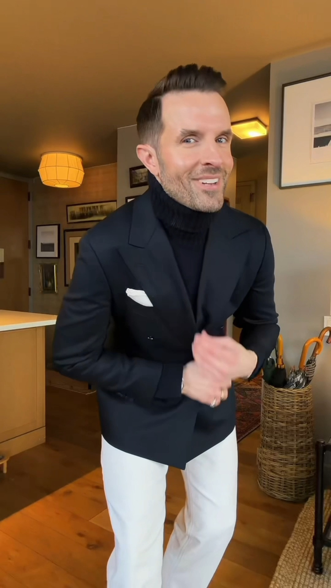 Pair a style staple like this navy double-breasted blazer with something unexpected, like these pants! If you’re building a timeless wardrobe, start here!

#LTKootd #LTKMens #LTKWorkwear