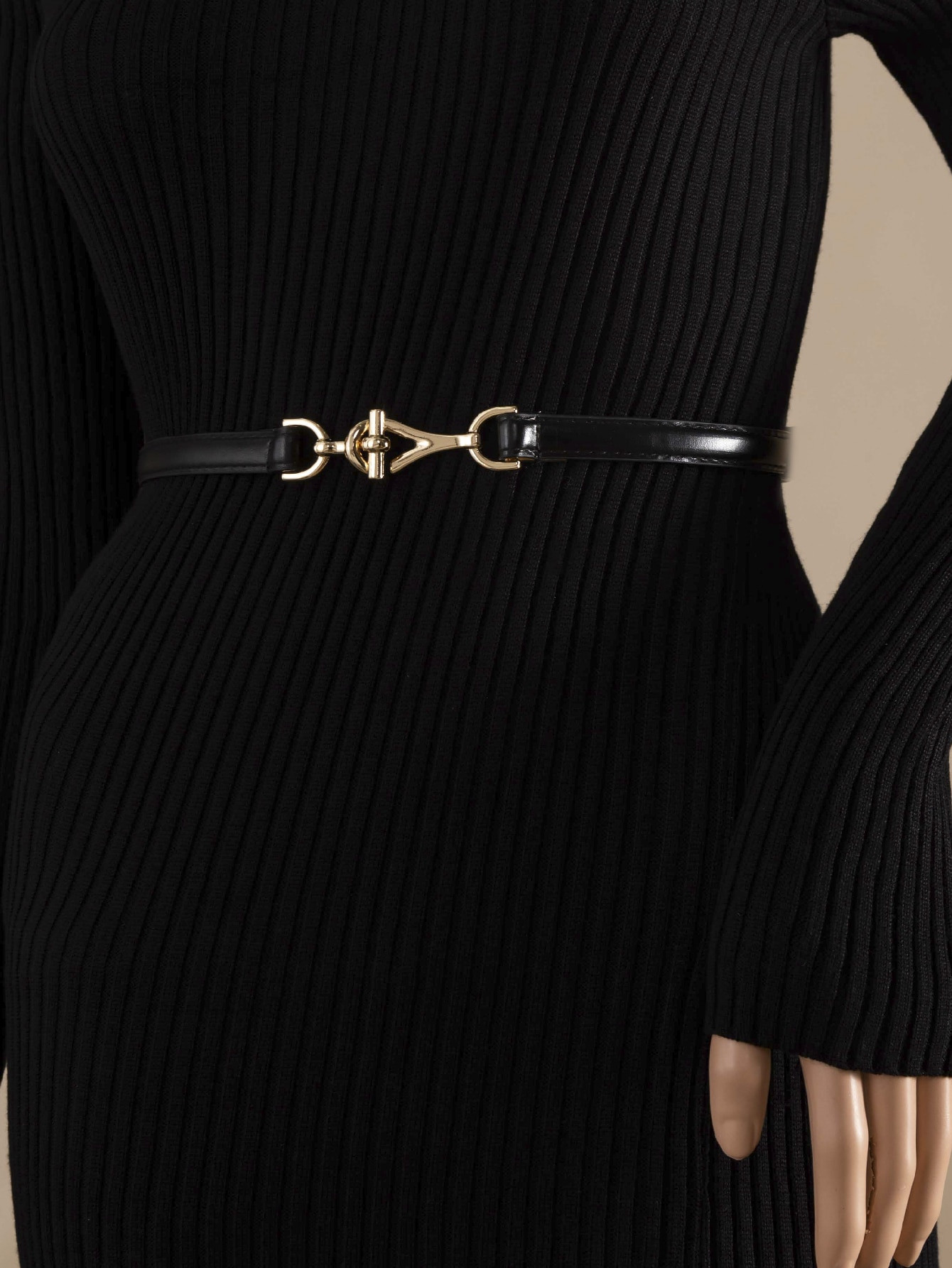 Metal Buckle Skinny Belt | SHEIN