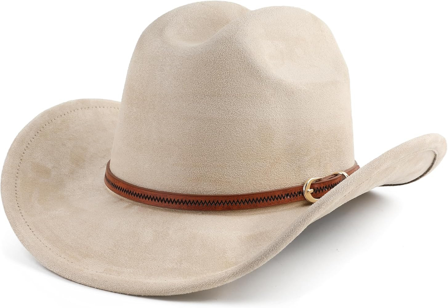 Cowboy Hat for Women and Men Wide Brim Western Cowgirl Hat | Amazon (US)