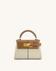 Elise Top Handle Bag - Brown Canvas | JW PEI US