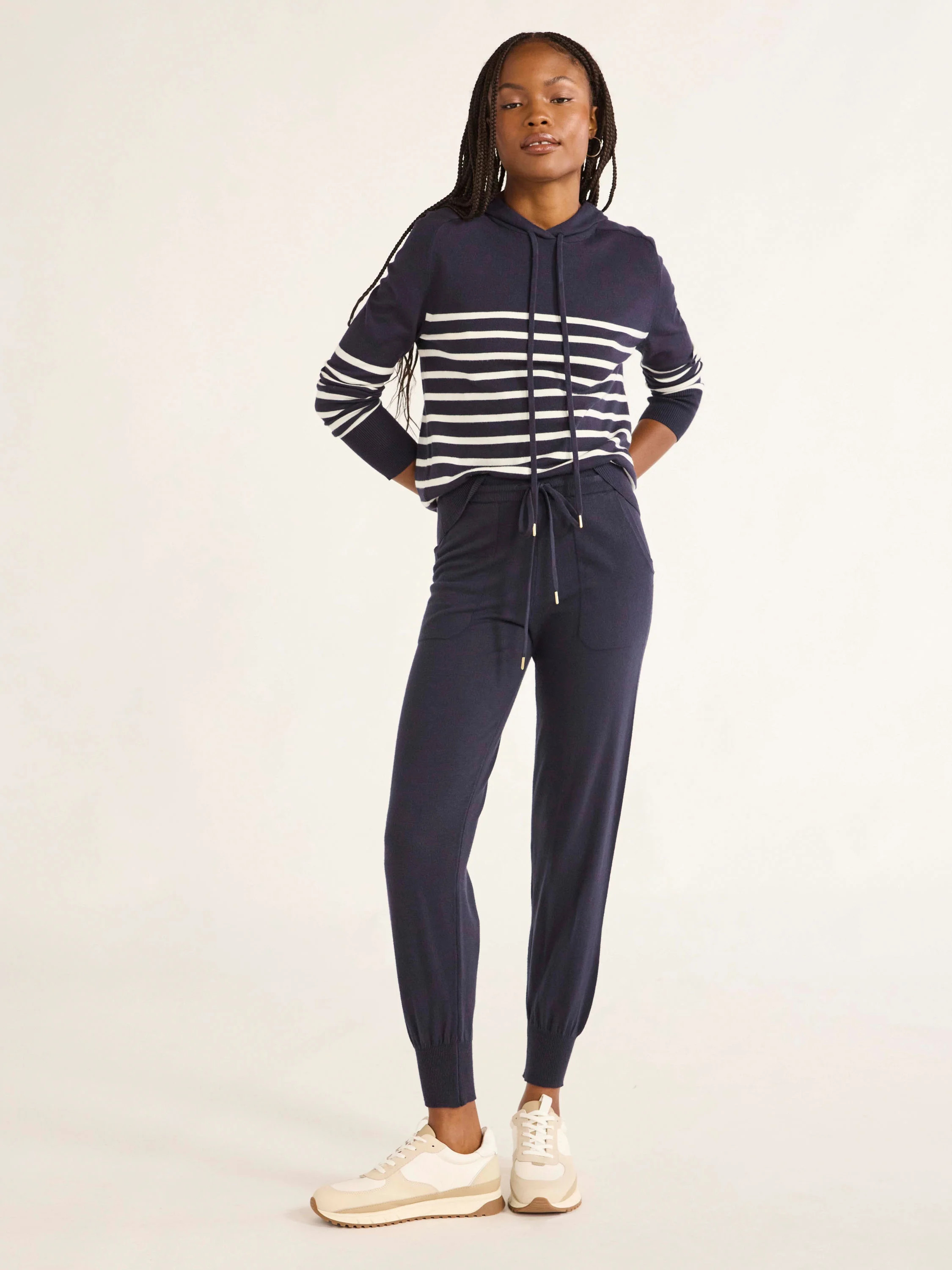 Free Assembly Women's and Women's Plus Cozy Yarn Hoodie Sweater with Long Sleeves, Sizes XS-4X | Walmart (US)