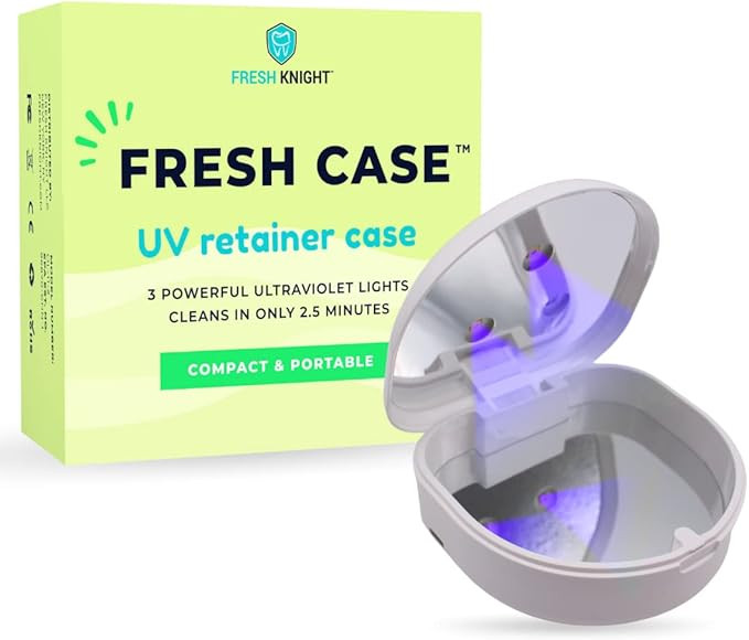 FRESH KNIGHT UVC Retainer Cleaner & Denture Cleaner - UV Retainer Case, FSA HSA Approved - Ideal ... | Amazon (US)