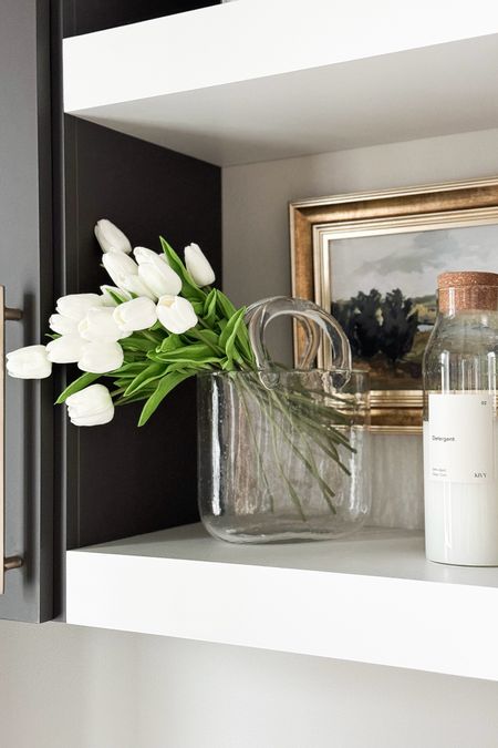 A spring home decor favorite - these faux tulips are so beautiful and bring life to any space!

Home  Home decor  Spring home decor  Home favorites  Faux florals  Faux tulips  Vase  Glass containers  Minimalist home  Modern home  Neutral home  Ourpnwhome

#LTKhome #LTKSeasonal