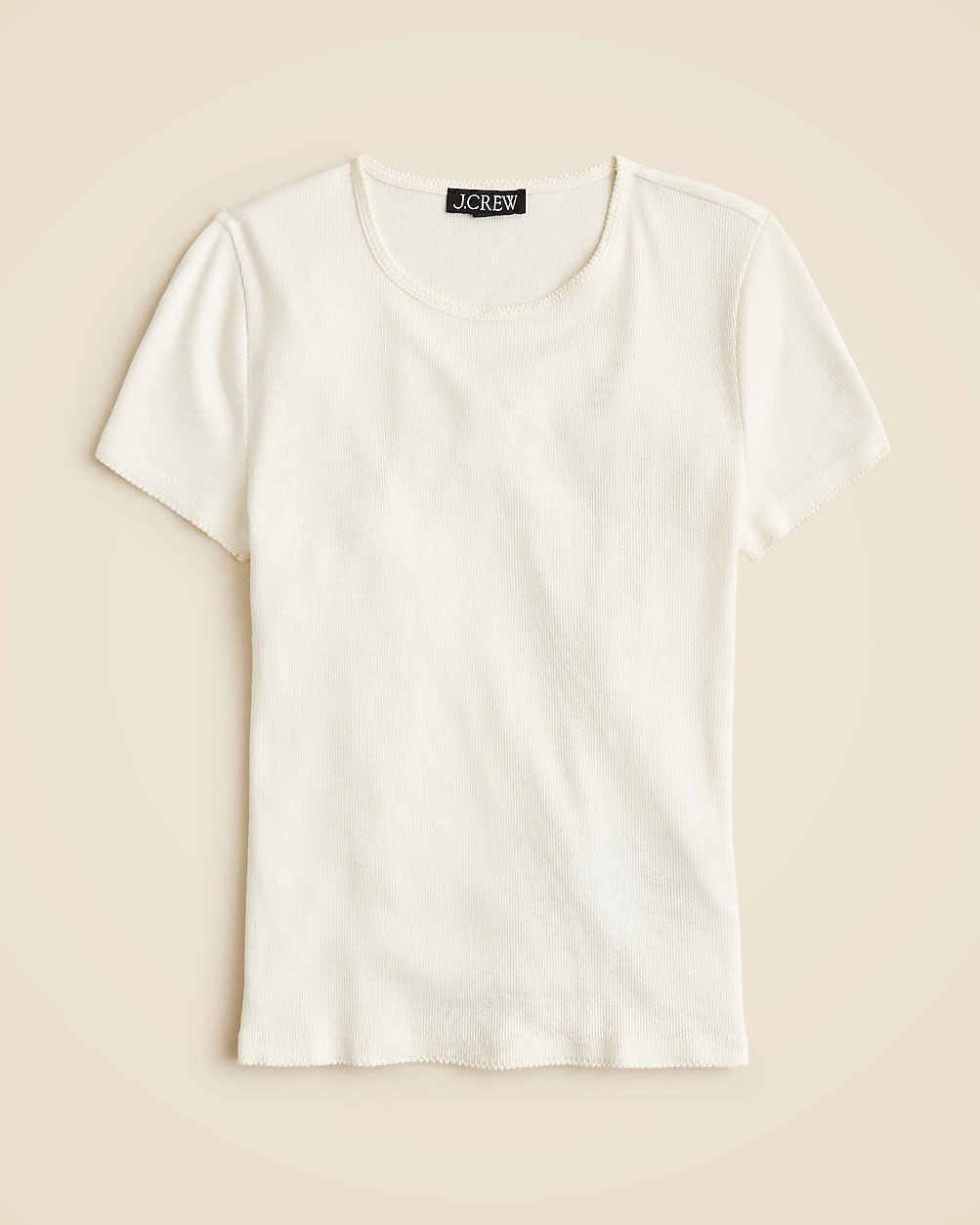 Fine rib short-sleeve T-shirt | J. Crew US